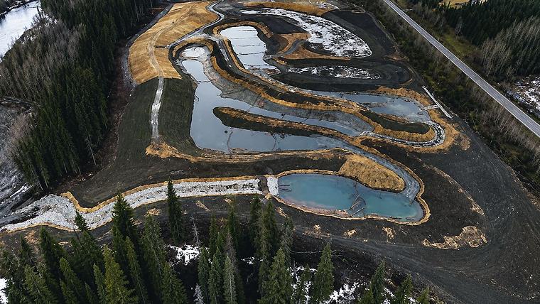 Aerial view of the KSM mine site